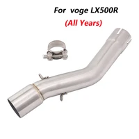 for voge 500r escape motorcycle mid connect tube middle link pipe stainless steel exhaust system for voge lx500r all years