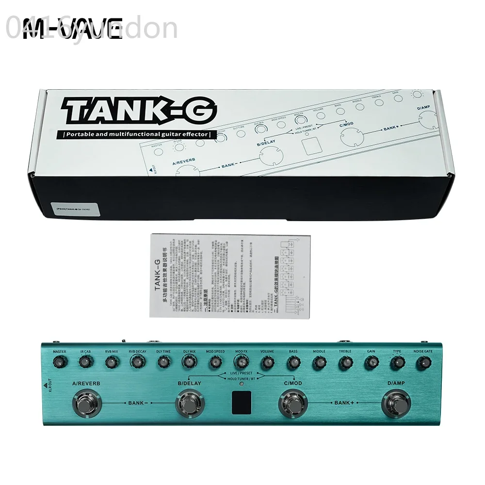 M-vave Tank-G гитарная педаль с несколькими эффектами 36 предустановок 9
