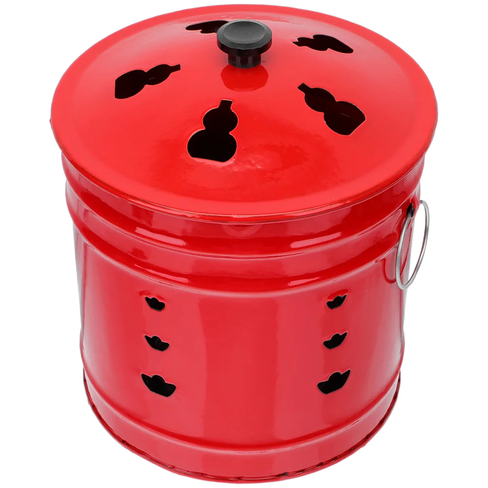 

Incinerator Burn Fire Cage Pit Burning Bin Bucket Can Garden Paper Yard Money Waste Leaves Furnace Outdoor Buckets Sacrifice