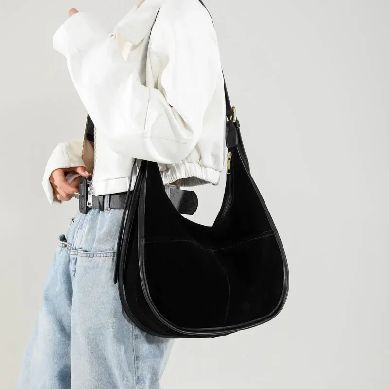 Сумки на плечо женская сумка-хобо для женщин зима 20225 новый тренд ретро Y2K