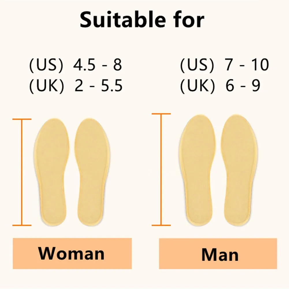 

Men/Women Heat Insole 1 Pair Heating Warmer Warming Winter Feet Foot Hand High Temperature Longer Lasting Warmth