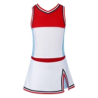 kids girls tennis badminton clothes set sport suit sleeveless colorblock vest tank tops with skirt sets for workout golf jogging