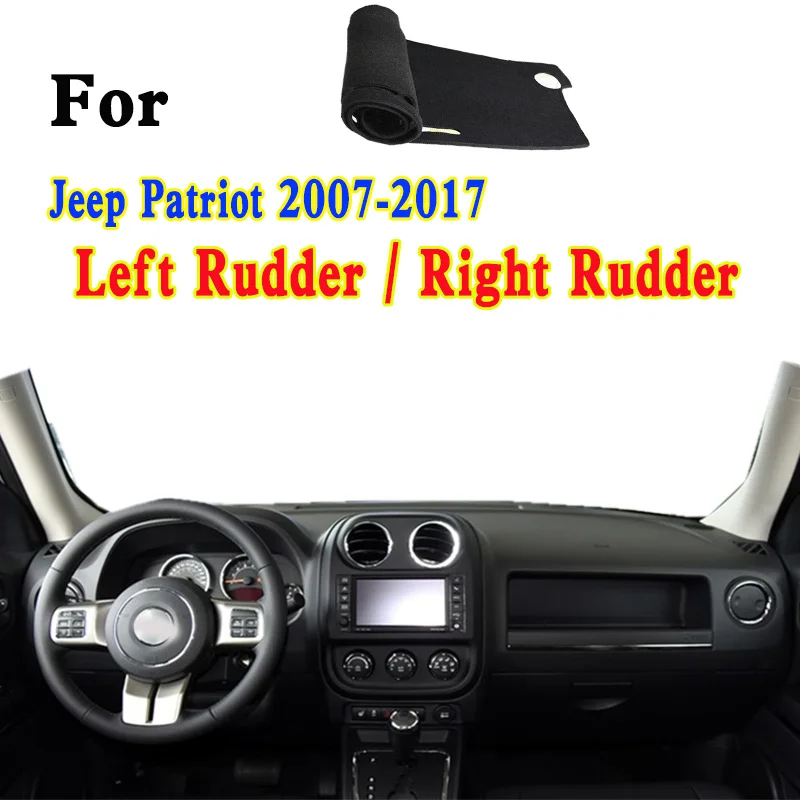 

For Jeep Patriot MK74 2007-2017 Car-Styling Dashmat Dashboard Cover Instrument Panel Insulation Sunscreen Protective Pad