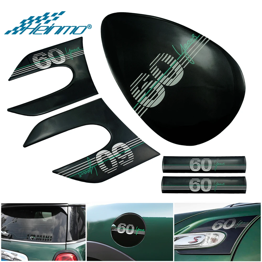 

60th Anniversary for Mini Cooper F55 F56 Accessories Decoration Car Styling Decals For Mini F56 Sticker