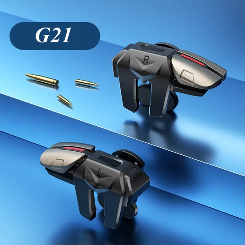 

G21 Mobile Phone Game Trigger For PUBG Gaming Controller Aim Shooting L1 R1 Alloy Key Button For IPhone Android Gamepad Joystick