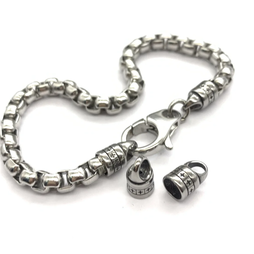 4 шт. бусины из нержавеющей стали для изготовления ювелирных изделий