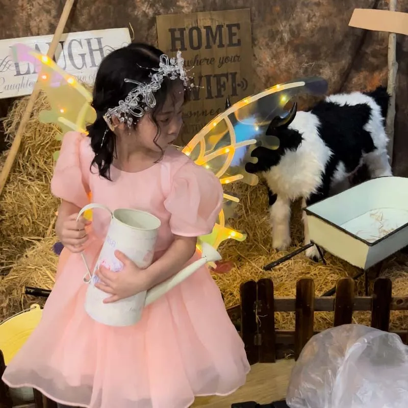 Электрические крылья-бабочки ангел эльф девушка освещение искусственная