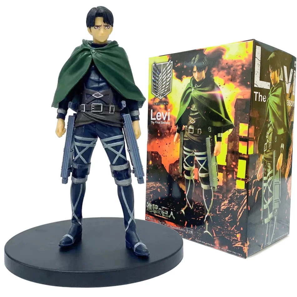 

16cm Attack on Titan Figure Levi Ackerman Action Figures Anime Collection Model Toy for Kids Birthday Gift