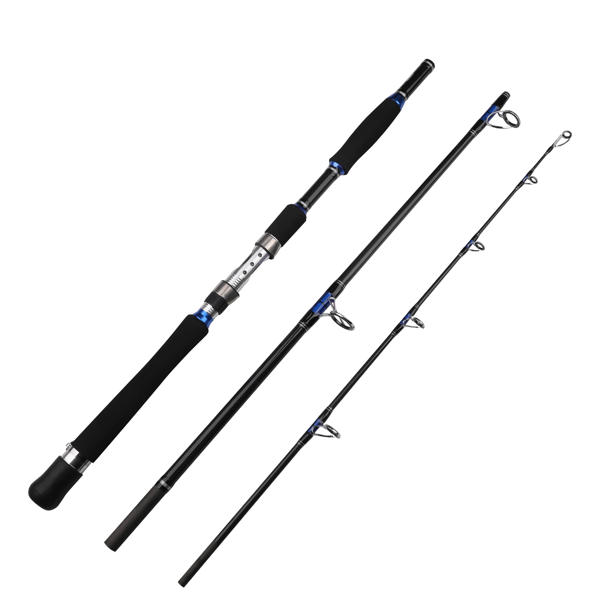 PHISHGER Jigging Sea Boat Fishing Rod 1.8/1.95/2.1m Carbon Fiber Big Game H Line 50Lbs Lure Weight 70-250g Spinning Casting Pole