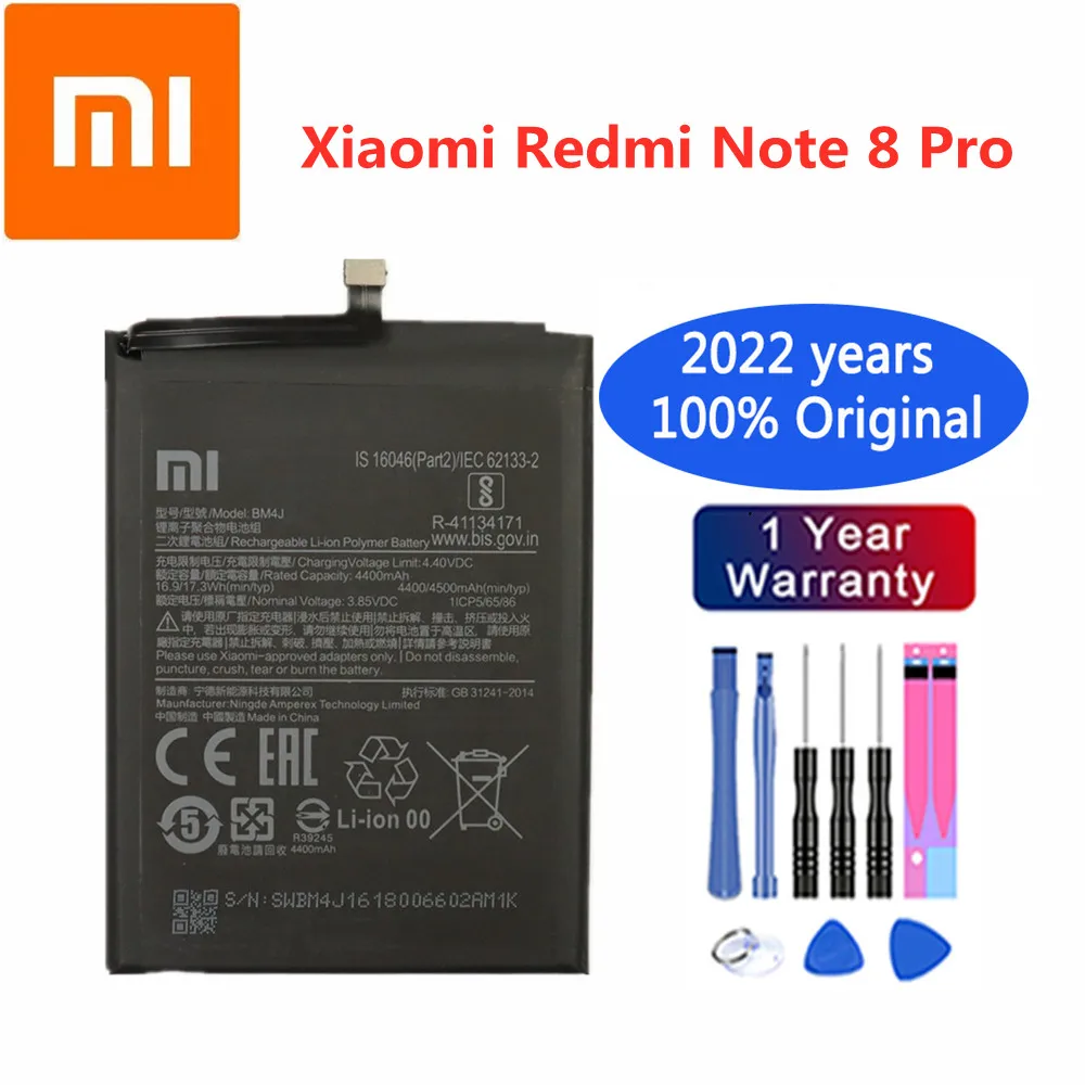 Аккумулятор BM4J 2022 мАч для Xiaomi Redmi Note 8 Pro Note8 с инструментами | Мобильные телефоны и