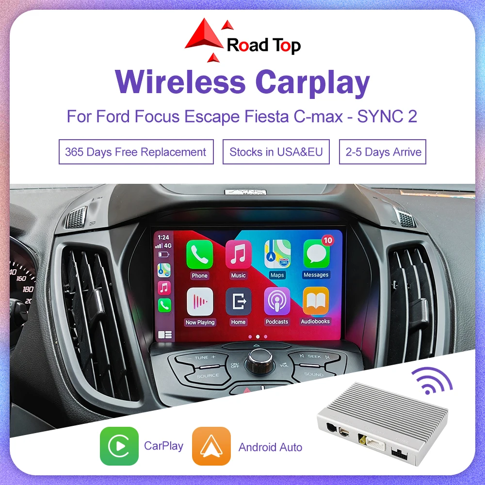 

Беспроводной CarPlay для Ford Focus Escape Fiesta C-max Android автоинтерфейсы Mirror Link AirPlay Автомобильная камера с функцией просмотра