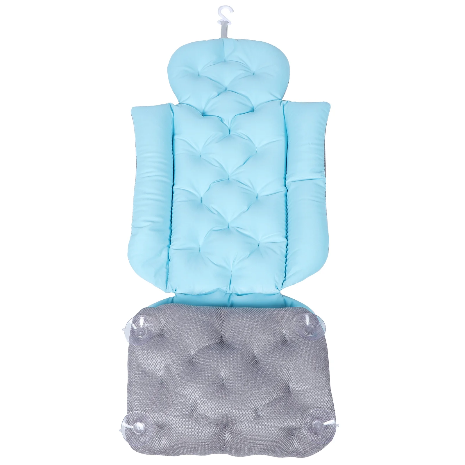 

Adult Bath Mat Bathtub Cushion Bathing Accessory Full Body Pillow Spa Lengthen Shower