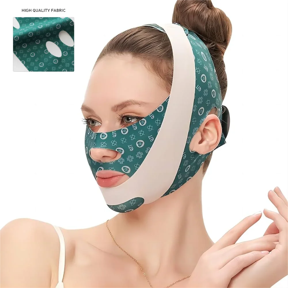 Mascarilla лицевая delgada с настоящей частью Banda Transpirable en V Reduce la Barbilla Moldeadora de doble cara