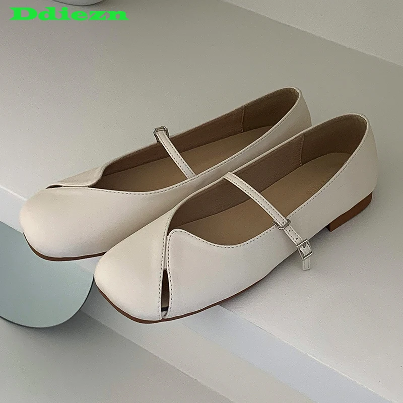 

Женские босоножки, новинка 2023, летние женские повседневные босоножки, балетки с квадратным носком, женские весенние сандалии Мэри Джейн