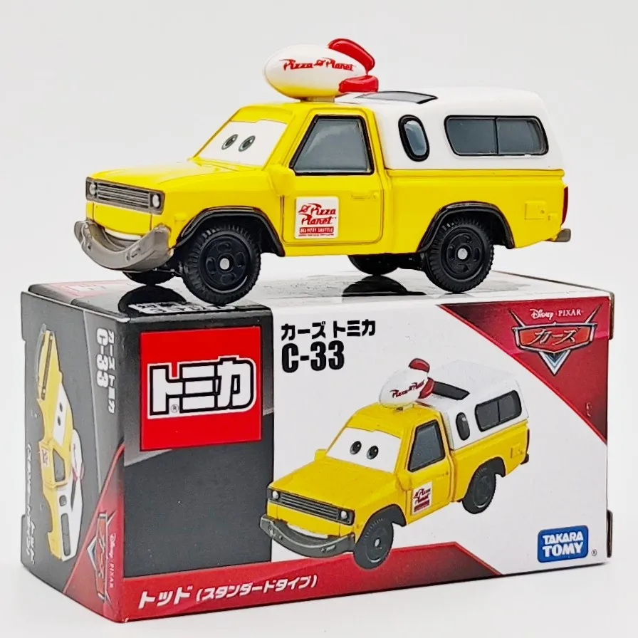 Фото Коллекционная модель автомобиля Takara Tomy Pixar Cars C 33 Тодд Пицца Планет, литая под давлением, для взрослых коллекционеров, декор для рабочего стола №2