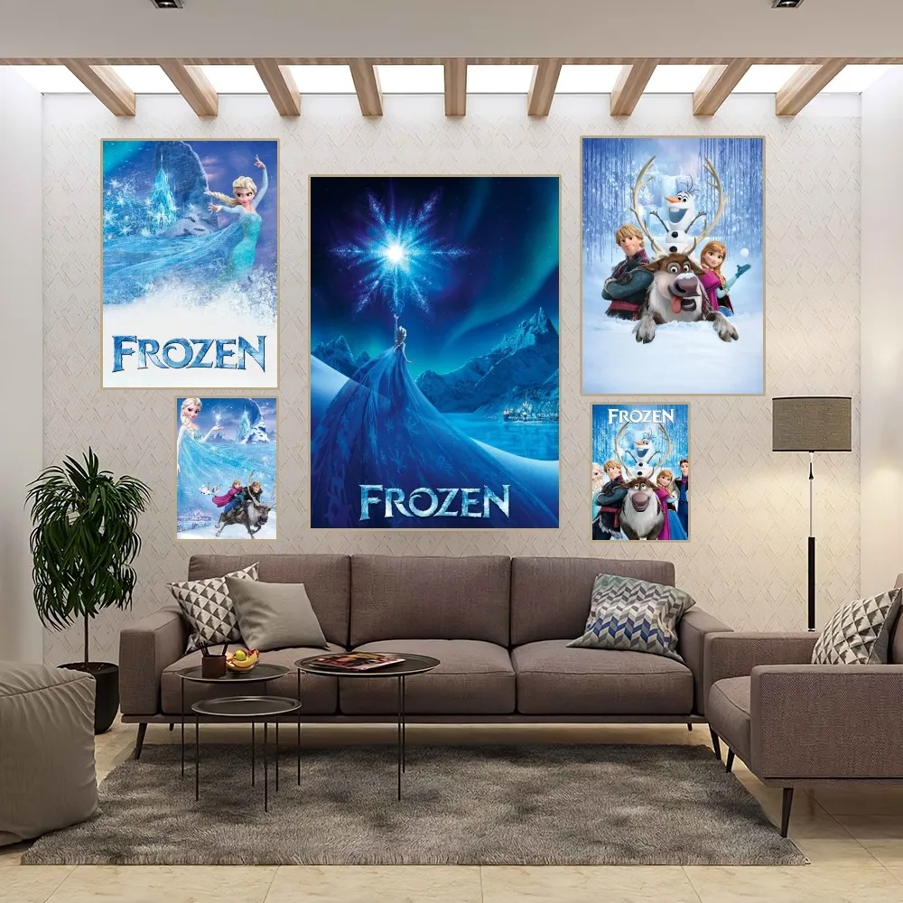 Замороженный мультяшный постер декор для домашней комнаты эстетическое