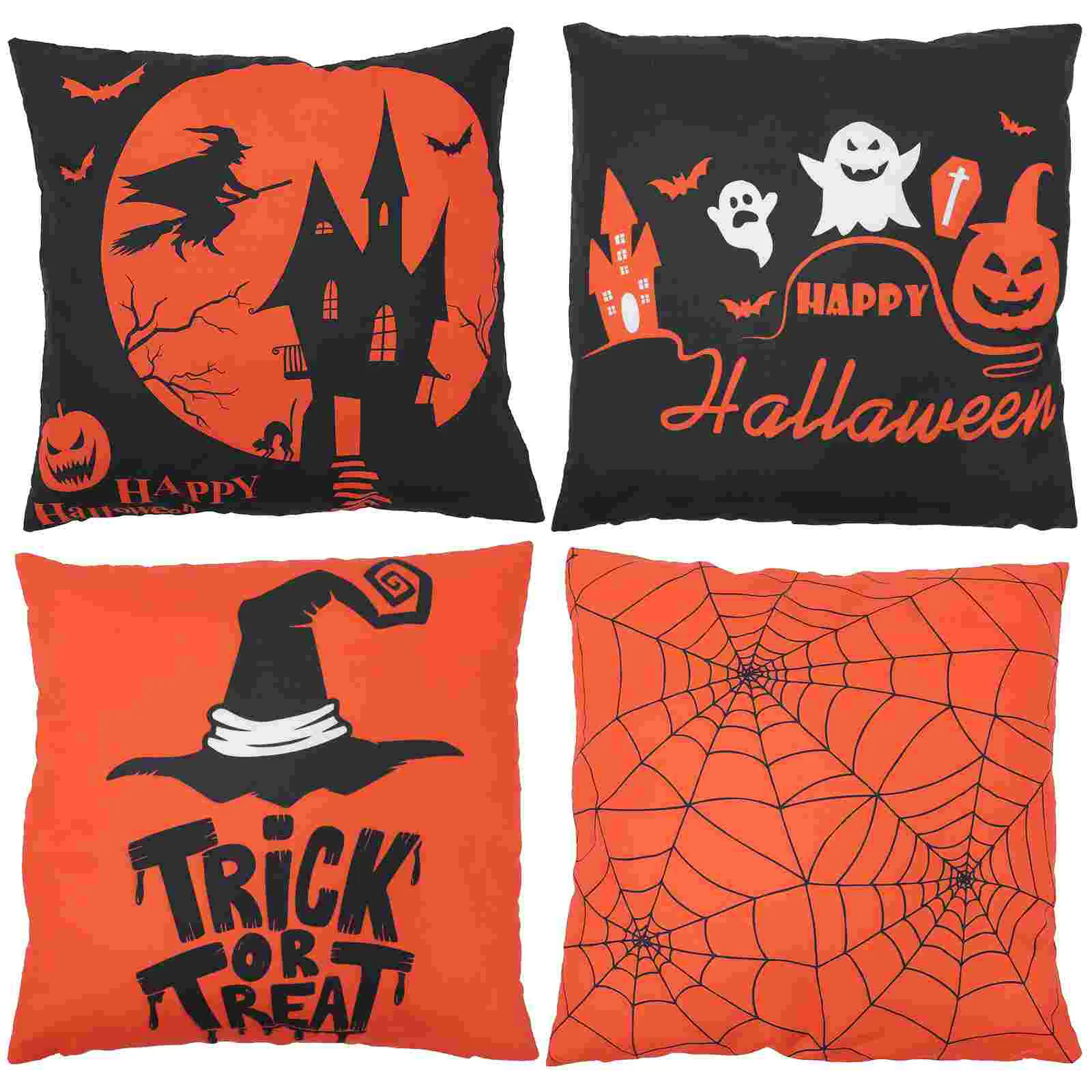 

4pcs Pillow Cover Home Pillowcase Cartoon Pillowcase Bedding Accessory