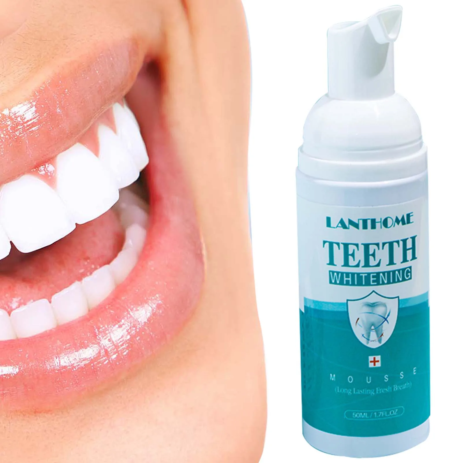 

Mousse Toothpaste Teeth Whitening Mousse Deep Cleaning Foam Toothpaste Removes Stains Fresh Breath Dental Care Tools 50ml
