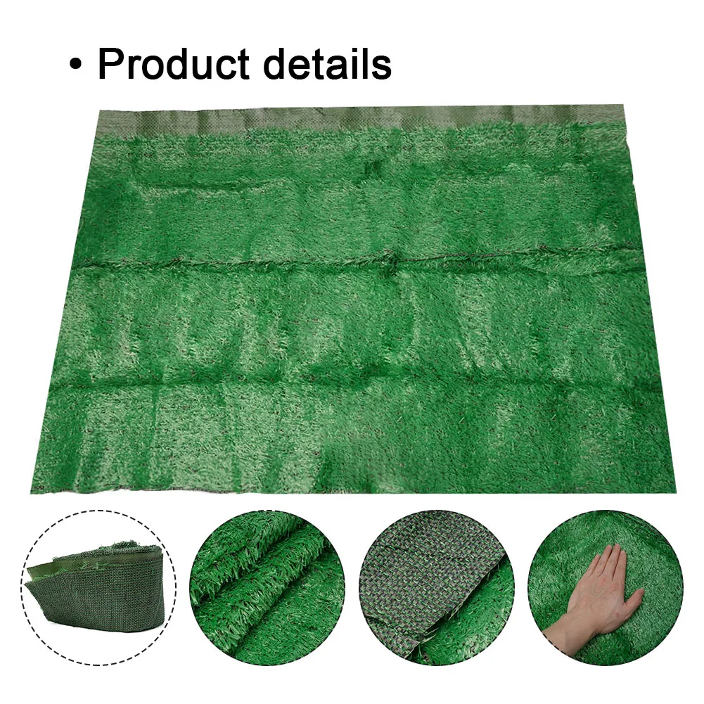 

1pcs Artificial Grass Carpet Green Fake Synthetic Garden For School Kindergarten Playground Balcony Football Field Golf Course