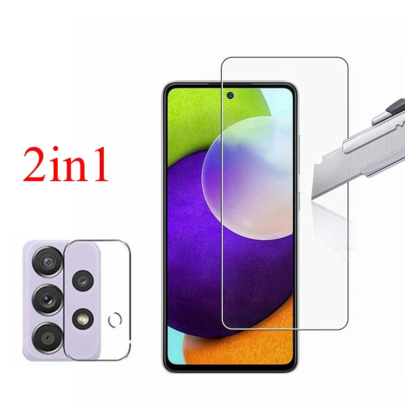 

2 в 1 Защитная пленка для экрана из закаленного стекла для Samsung GALAXY A53 A 53 53A A536B A536B/DS A536E A536U A536U1 чехол для объектива камеры