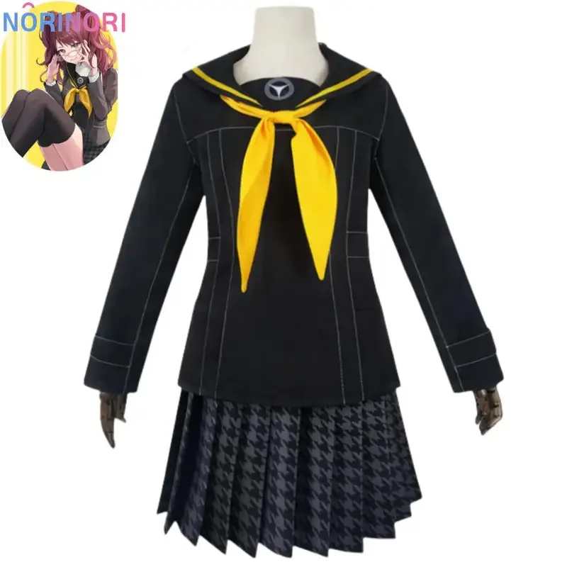 Фото CyAnime Game Persona 4 P4 Kujikawa Rise Косплей Костюм Парик Японский JK Школьная Форма Юбка Женский Сексуальный Костюм Для Хэллоуина №2