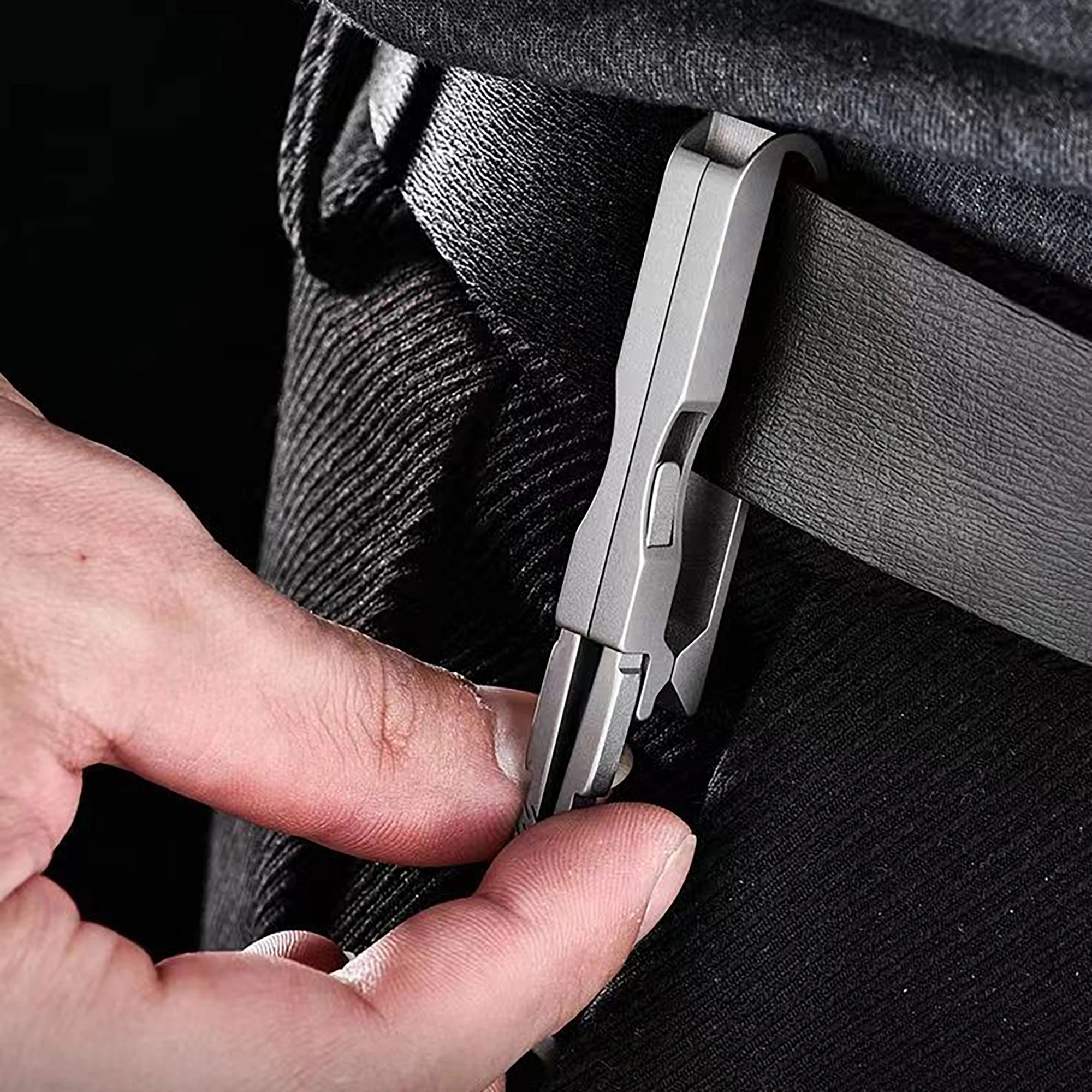 Уникальный Твердый титановый быстросъемный Пинцет TC4 Ti со съемным ремнем брелоки