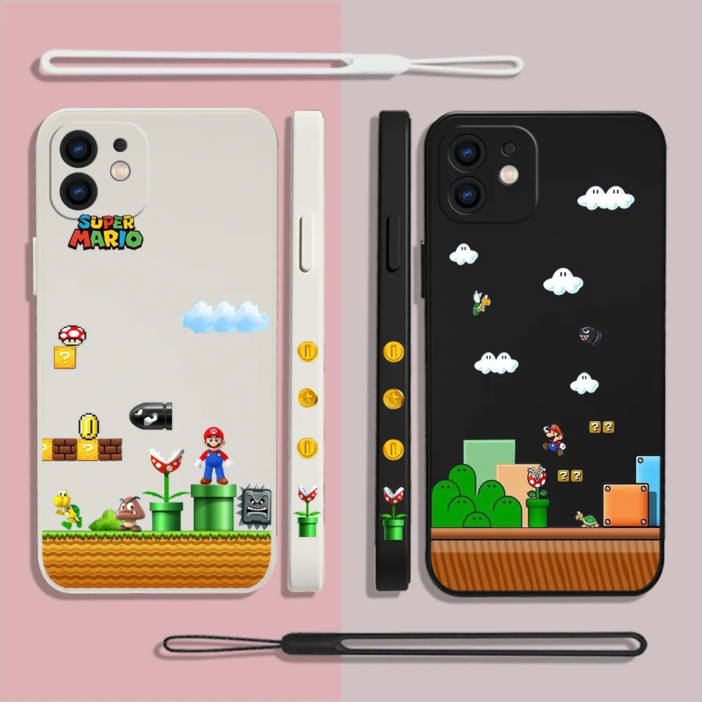

Super Marios Game Phone Case For Samsung A53 A50 A12 A52 A52S A51 A72 A71 A73 A81 A91 A32 A22 A20 A30 A21S 4G 5G with Hand Strap