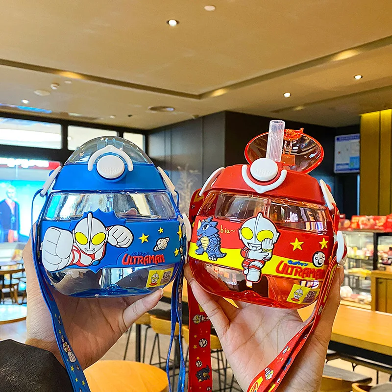 480 мл портативный стакан для воды мальчиков Детская Нескользящая соломенная