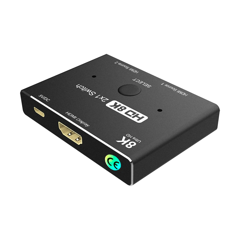 

HDMI Ultra HD 8K2.1 высокоскоростной 48 Гбит/с направленный переключатель только 2IN 1out 8K60Hz 4K120Hz конвертер для Xbox PS5 Проектор Монитор