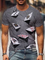 t shirt de poker pour hommes et femmes imprim%c3%a9 en 3d hip hop %c3%a0 la mode