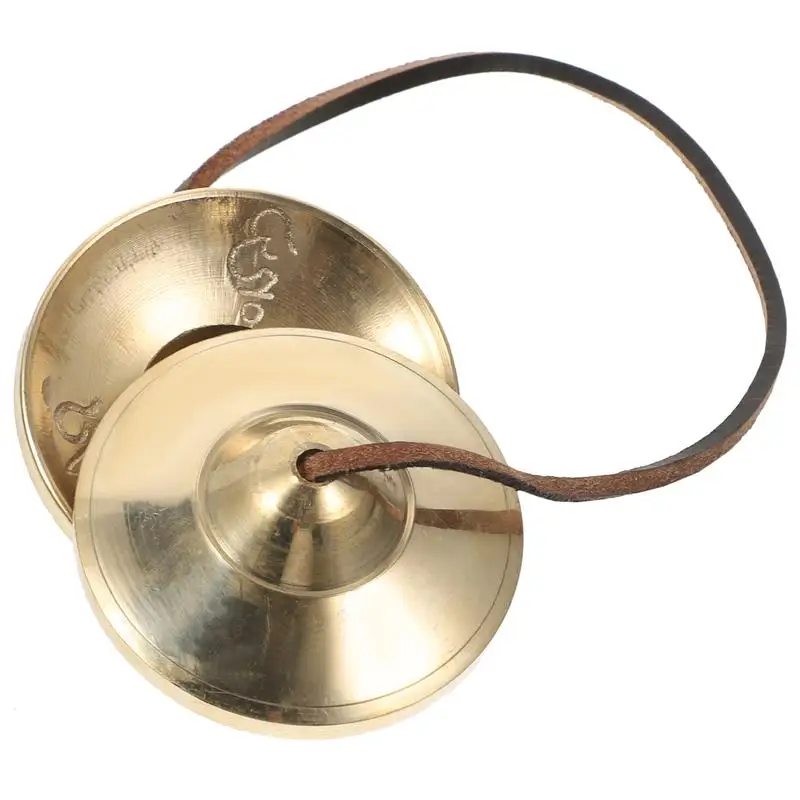 

Vintage Copper Cymbal Hand Bell Meditation Ceremony Yoga Bell Musical Instrument