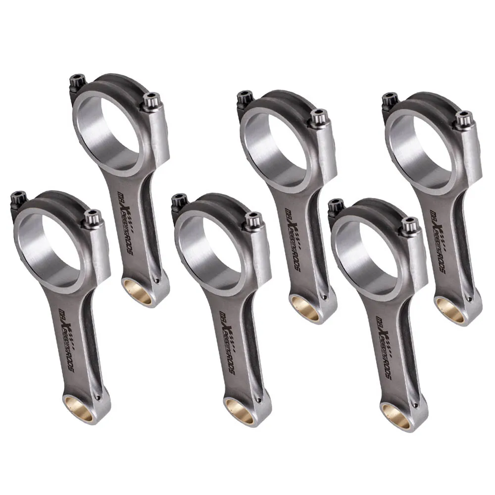 

6x Forged 4340 Conrods for Audi A6 C8 2995ccm 250kw 340hp since 06/2018 6.102'' 155mm 20mm Connecting rods Balanced Bellie TUV