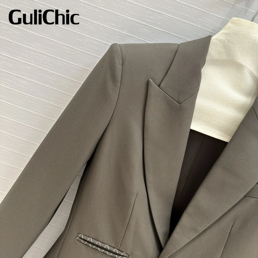 Женский офисный костюм GuliChic 10 7 года высококачественный темпераментный модный