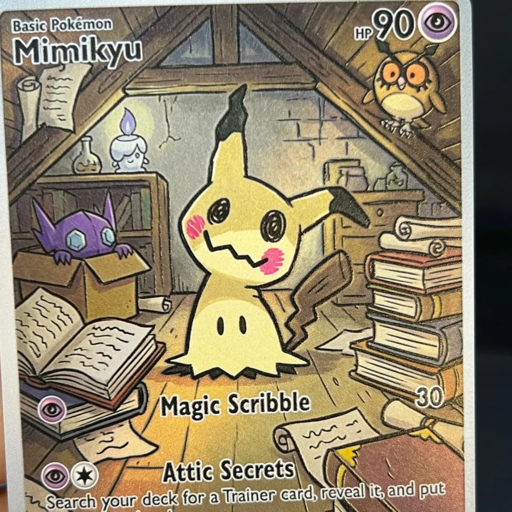 5 шт. голографических карт в стиле PTCG Pokemon: Gengar, Misdreavus, Pumpkaboo, Litwick, Mimikyu, подарочные карточки Pokemon, коллекционные флеш-карты Pokemon. (art.: 3920dc38dcf95) - 3920dc38dcf95