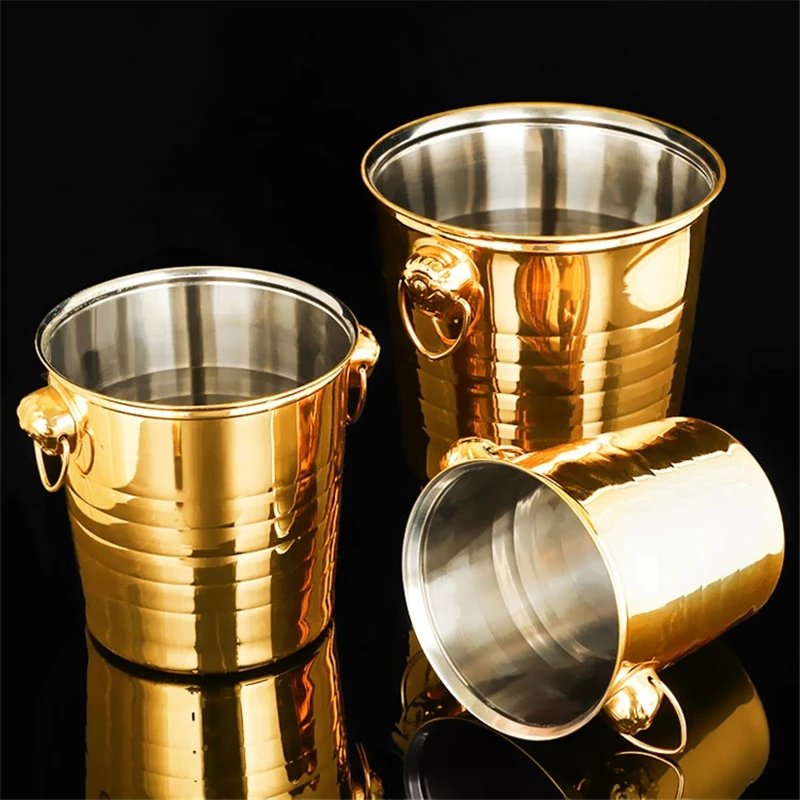 

3L/5L/7L Tiger Head Stainless Steel Ice Bucket Wine Champagne Wine Chiller Wine Bottle Cooler Champagne Beer Ice Barrel Barware