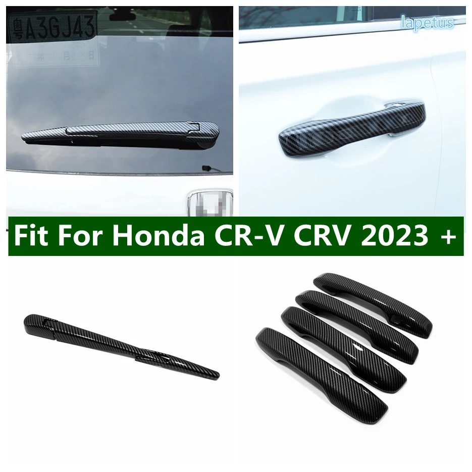 

Exterior Refit Kit Fit For Honda CR-V CRV 2023 2024 Rear Window Wiper Nozzle Cover Trim Door Handle Anti-scratch Protector