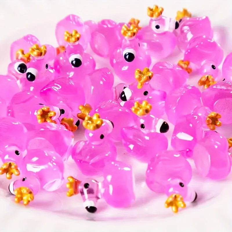 

Миниатюрные фламинго из смолы с коронами 5/10 шт