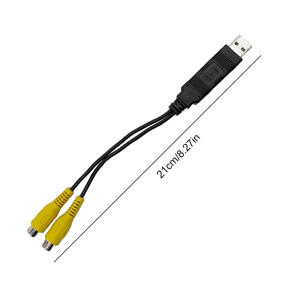 USB-CVBS USB-RCA Кабель 2 CVBS Выход Видеовыход DC 5 В USB Вт для Android Мультимедийный плеер