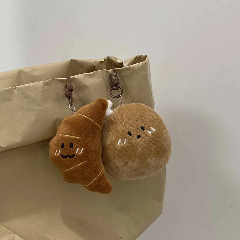 Мультяшный милый плюшевый брелок для куклы еда ключей автомобильный телефон