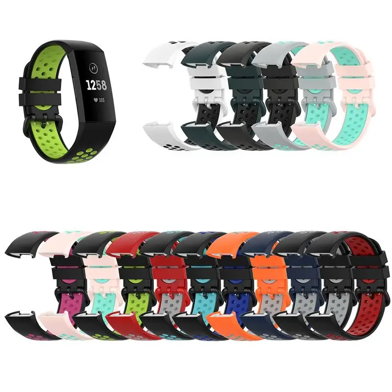 

Replacement Watch Strap For Fitbit Charge 3/4 Breathable Band For Fit bit Charge 3 SE Silicone Bracelet For Charge 4 SE Smart