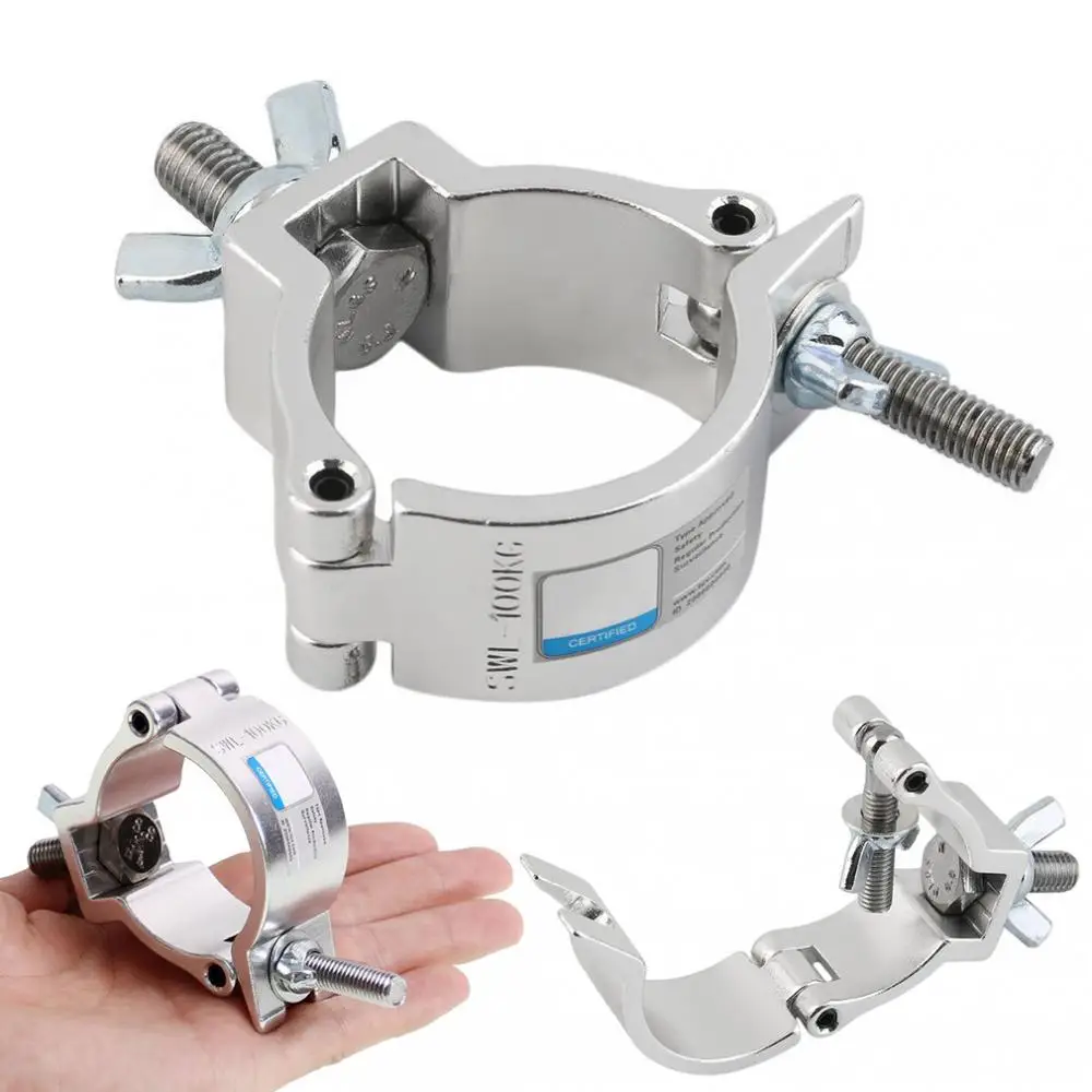 

Small Size 48-51mm 100kg Hanging Pipe Clamp Aluminum Truss Clamp DJ American Disco Light Hardware Hook Stage Equipment Fastener