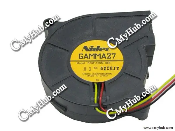 Для Nidec D06F 12SM DC12V 0 1A 5Pin 3Wire 5825 5CM 58mm 58x58x25mm Вентилятор охлаждения проектора D06F-12SM 06B