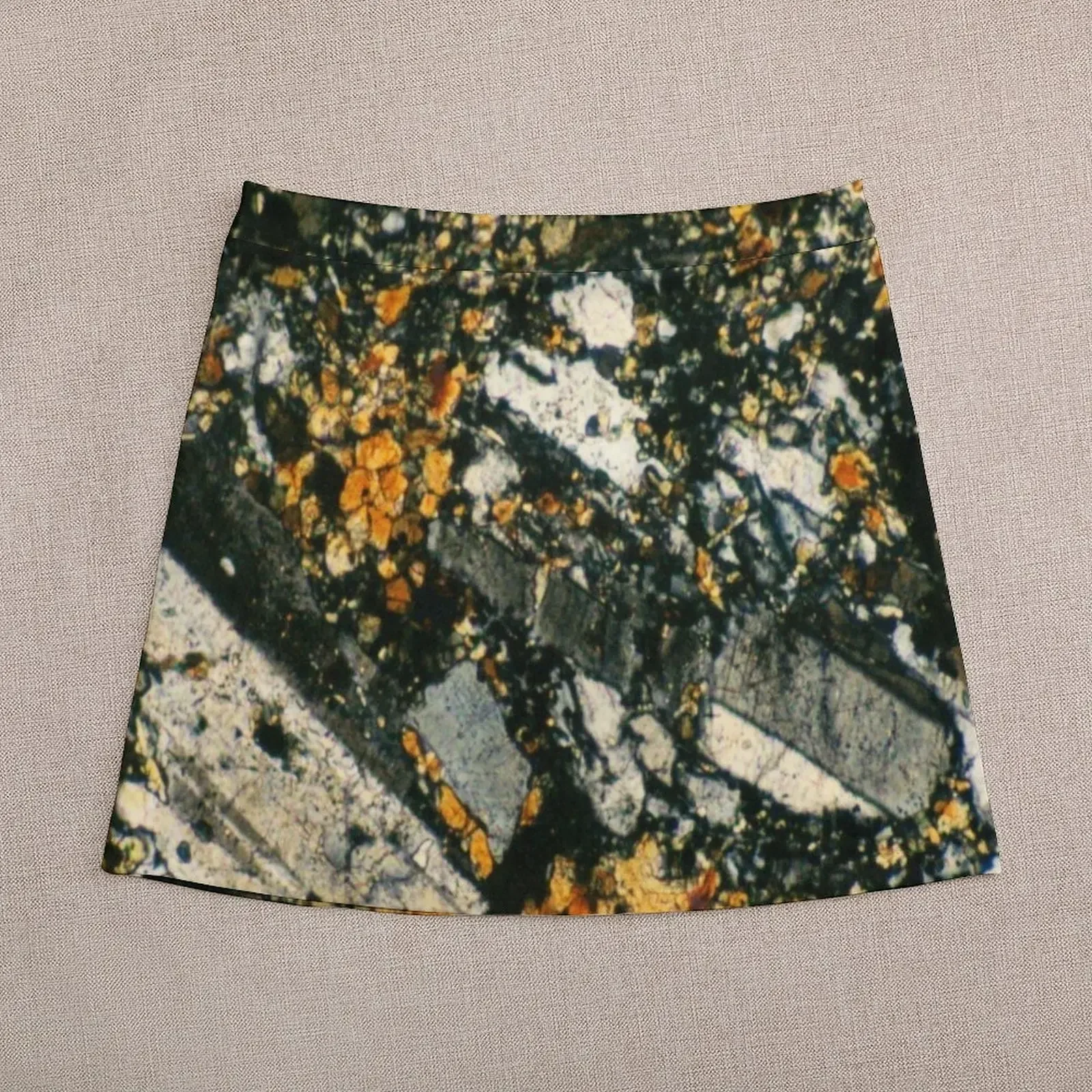 Feldspar тонкая секция геологическое минеральное искусство мини-юбка корейские