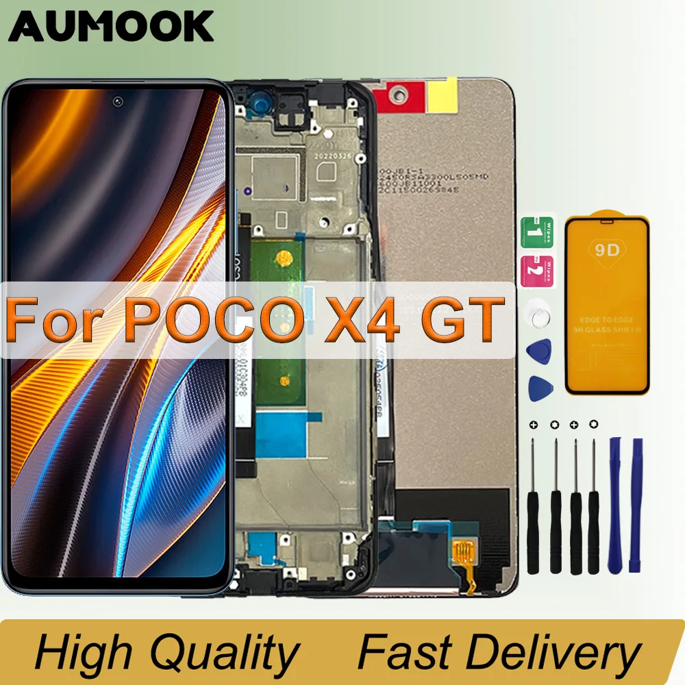 

6.6" Original Display For Xiaomi POCO X4 GT 22041216G LCD Touch Screen Replacement Digitizer Assembly For POCO X4GT LCD
