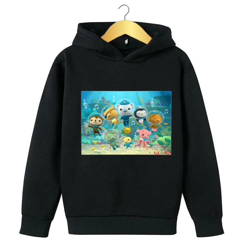 

Комплект детской одежды Octonauts, пуловер с капюшоном, спортивный костюм, одежда из мультфильма аниме для мальчиков и девочек, Осенний Детский ...