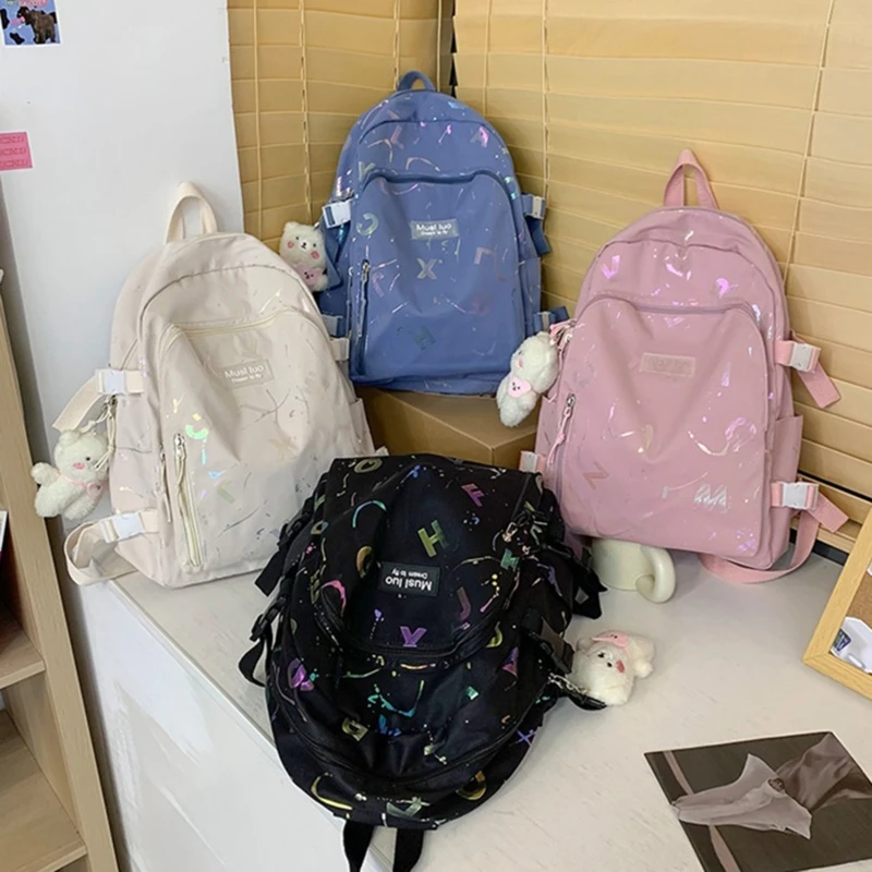 

Женский милый розовый рюкзак для колледжа, классная женская школьная сумка, рюкзак для путешествий и книг для ноутбука, Модный женский трендовый цветной студенческий рюкзак