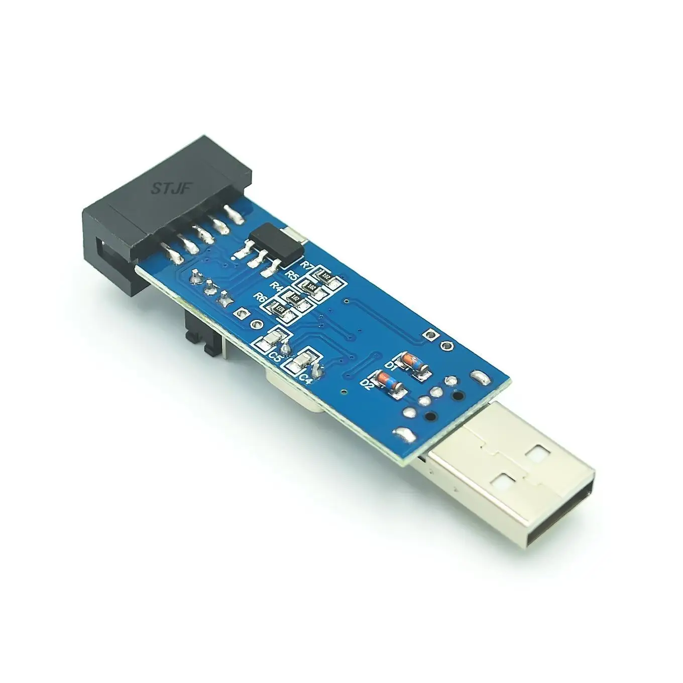 USB-программатор SBASP AVR 1 шт. для USB ASP USBISP ISP загрузчик новый + 10-контактный до