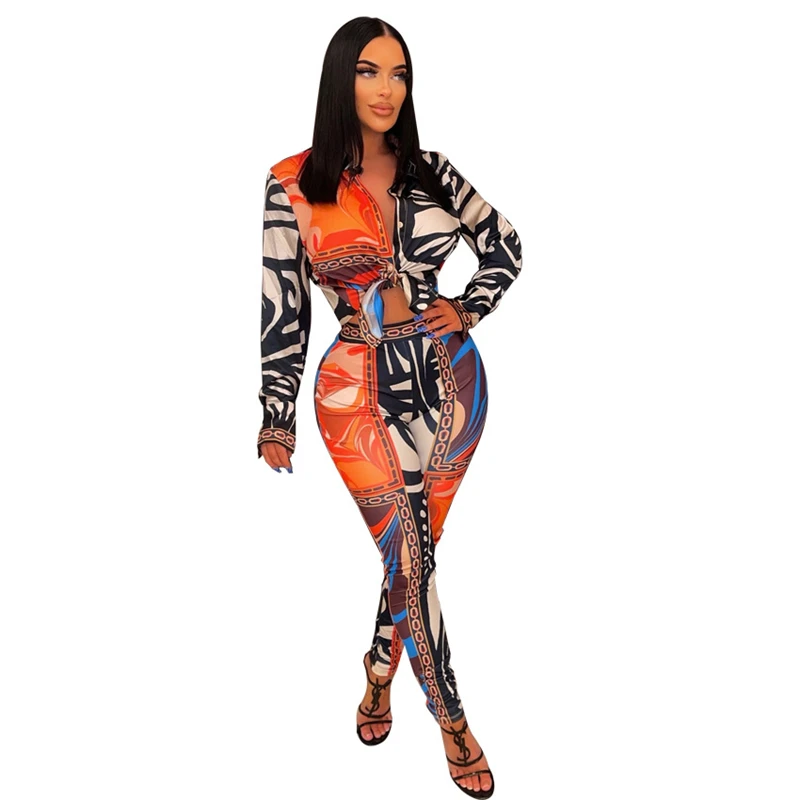 Adogirl Fashion Print Patchwork Shirt Two Piece Set 2022 Autumn Women Long Sleeve Blouse Top Pencil Pants Casual Suits Outfits 5 Adogirl Fashion Print Patchwork Shirt Two Piece Set 2022 Autumn Women Long Sleeve Blouse Top Pencil Pants Casual Suits Outfits 5