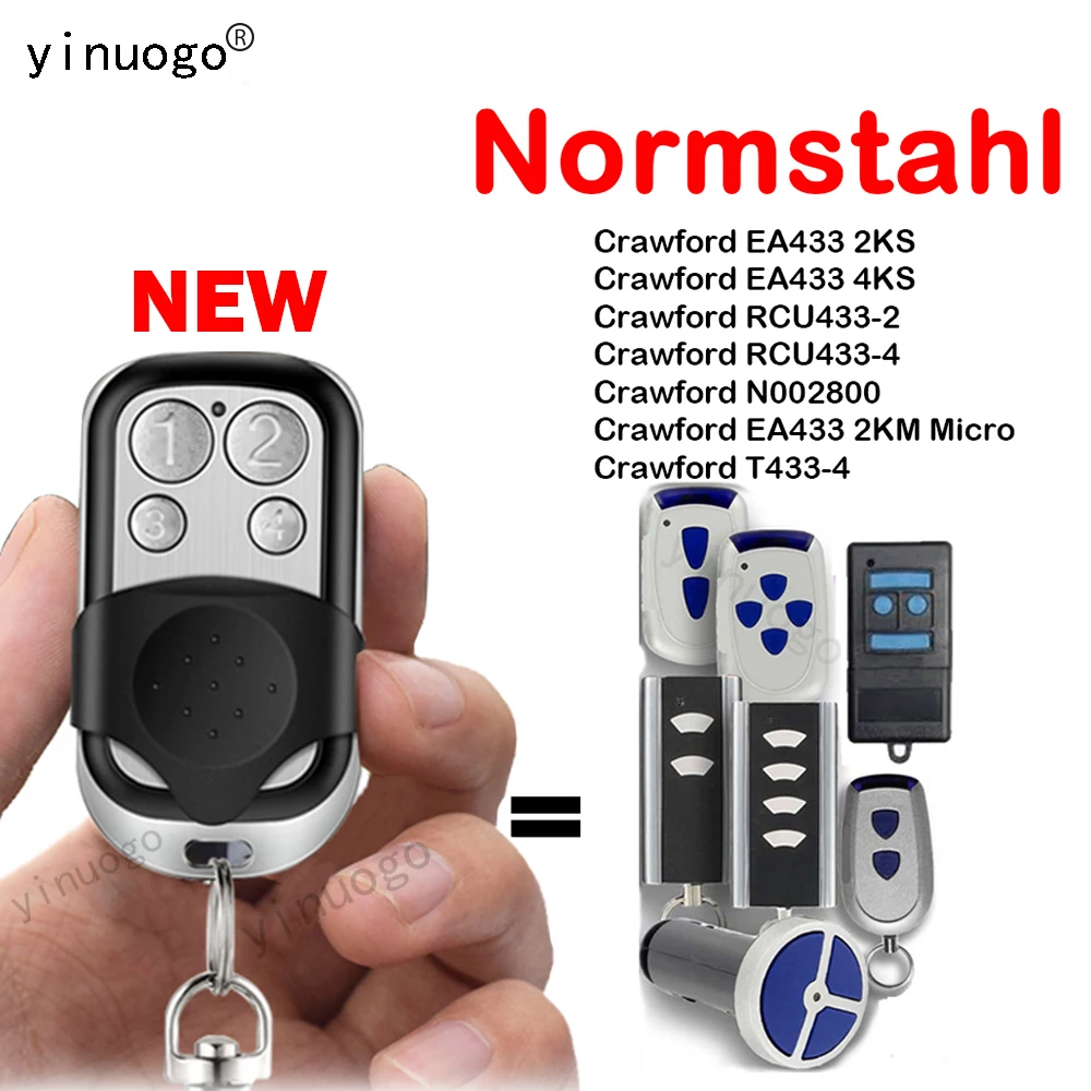 

Normstahl EA433 2KS 4KS 2KM Garage Remote Control 433.92mhz Normstahl RCU433 2K 4K Remote Control Gate Normstahl N002800 T433-4