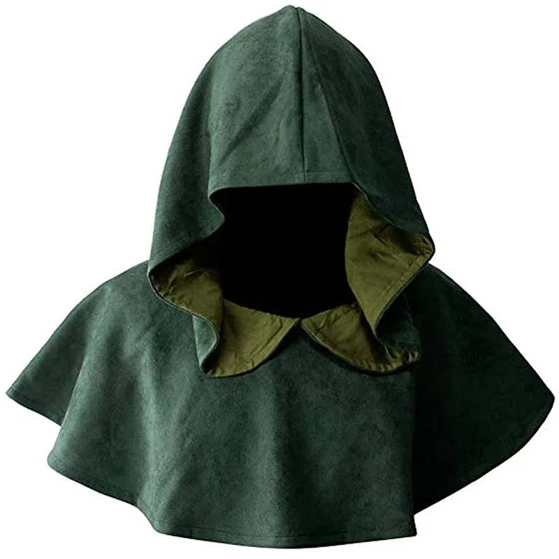 Средневековый священник монах волшебник Короткий плащ косплей-костюм шаль